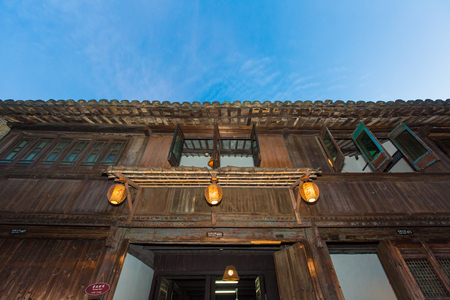 Exterior view of a traditional Chinese buildingのeditorial素材
