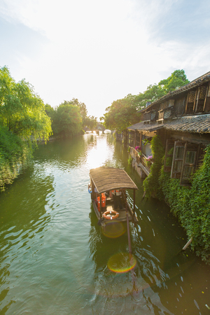 Scenic view in the Wuzhen, Zhejiang, Chinaのeditorial素材