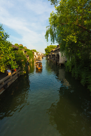 Scenic view in the Wuzhen, Zhejiang, Chinaのeditorial素材