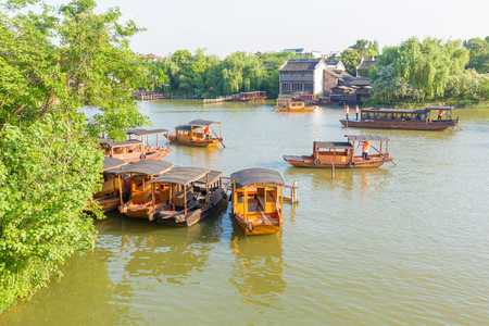 Scenic view in the Wuzhen, Zhejiang, Chinaのeditorial素材