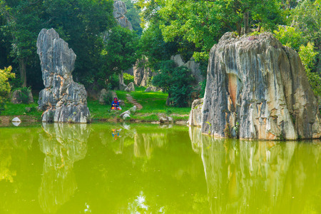Stone Forest Scenic, Kunming, Yunnanのeditorial素材