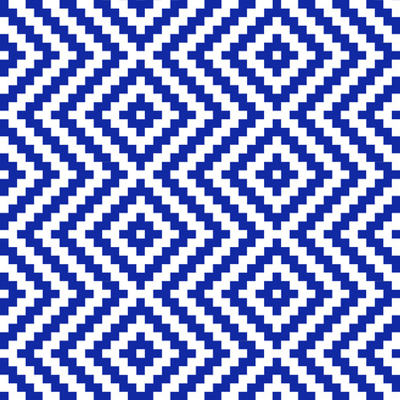 Pixel square with diagonal line pattern in asia styleのイラスト素材