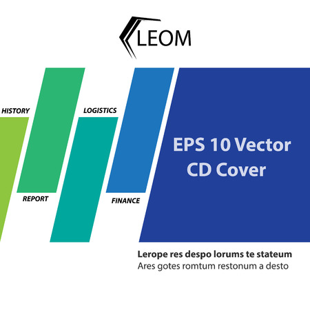 Abstract CD and book cover for Public Limited Company with diagonal rectangle techno themeのイラスト素材