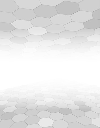 Grey Abstract background with hexagon pattern, vectorのイラスト素材