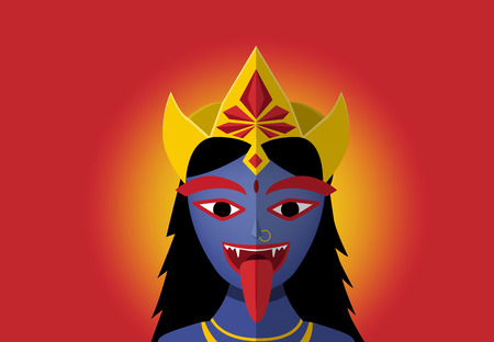 Kali in portrait style, vector design