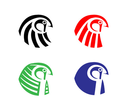 Ra, god of the sun icons and logo in vector art designのイラスト素材