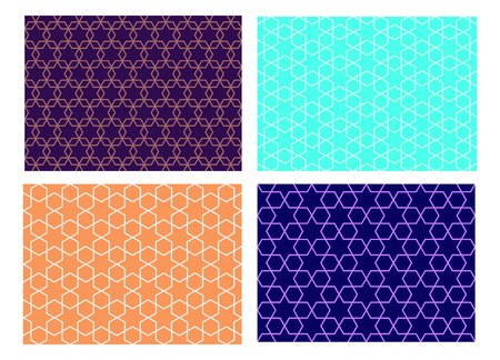 Set of Seamless Islamic pattern, vector art designのイラスト素材