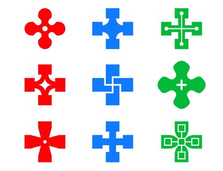 Set of Heal and cure icon, vector art designのイラスト素材