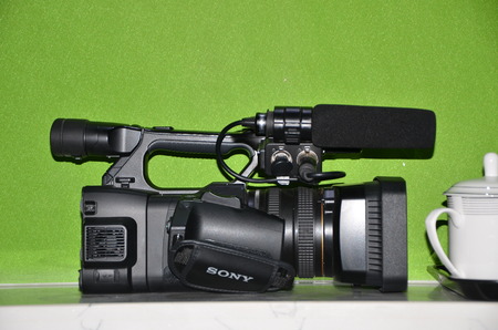 Closeup on camcorderのeditorial素材