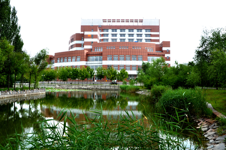 Exterior view of an architectural buildingのeditorial素材