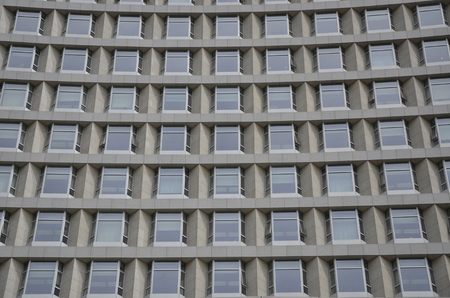 Building exterior with windowsのeditorial素材