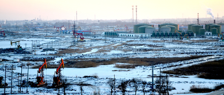 Daqing oilfield of Chinaのeditorial素材