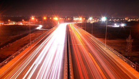 Urban highway landscapeのeditorial素材