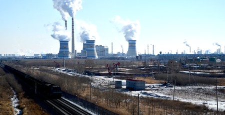 power station at Chinaのeditorial素材