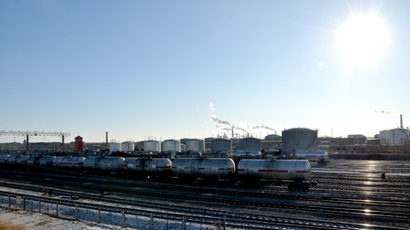 railway parking lotのeditorial素材