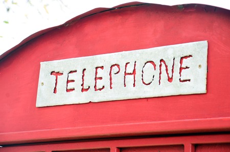 Label Phone Booth background の写真素材