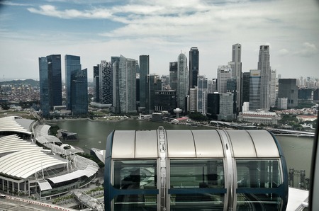 Landscape hight view of the cityのeditorial素材
