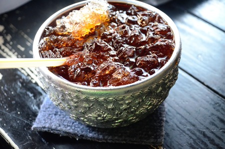 Herbal Juice in Thai Water Bowlの写真素材