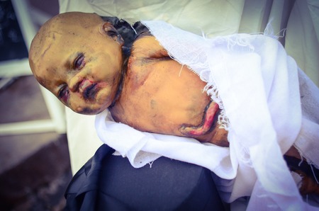 Halloween Creepy zombie childの写真素材