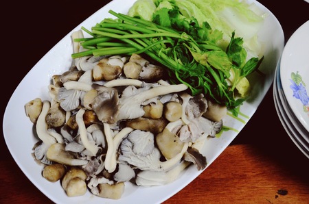 Mushroom on a plate