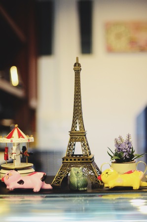 small Eiffel towers for saleの写真素材