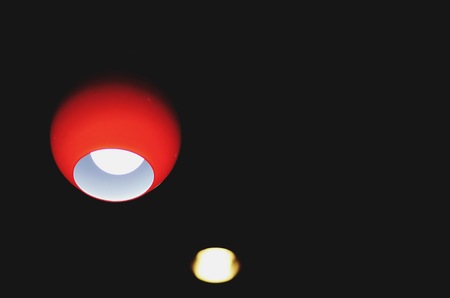 Modern Red Lampの写真素材