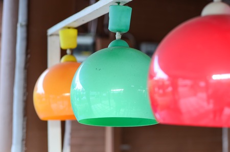 multicolored christmas lightsの写真素材