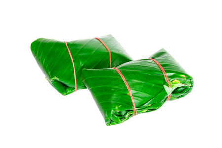 Package of banana leaves