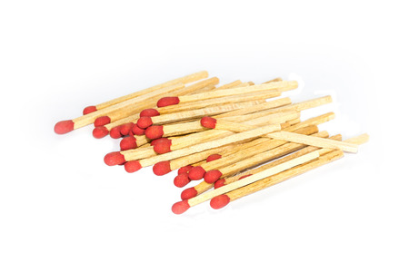 Matches on a white background.の写真素材