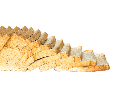 Bread on a white background