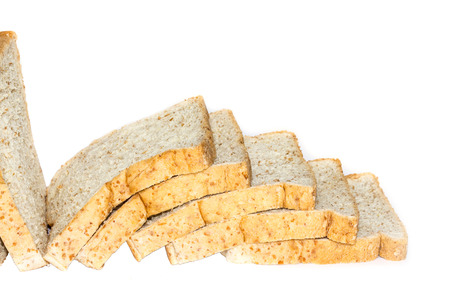 Bread on a white background