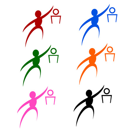 basketball sign or symbol; isolated on white background.のイラスト素材