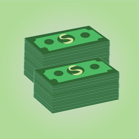Vector Stacks of Dollars Iconのイラスト素材