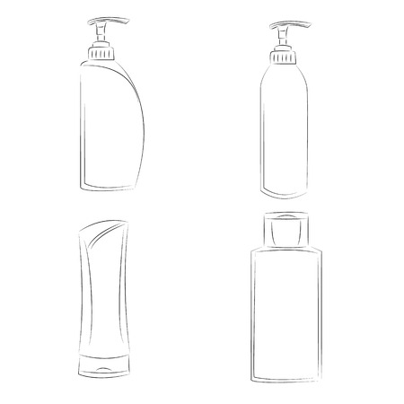 Illustration of a liquid container on a white backgroundのイラスト素材