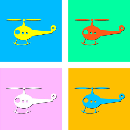  helicopter iconのイラスト素材