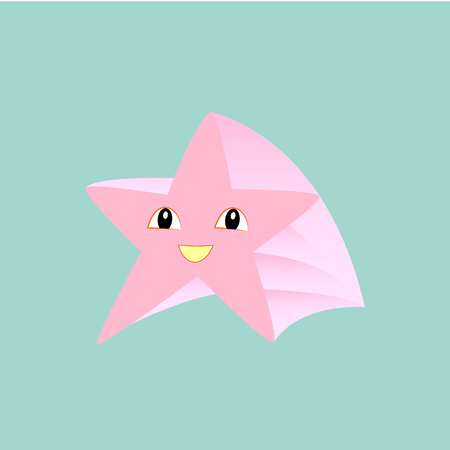 Cute cartoon stars set. Vector design elements.のイラスト素材