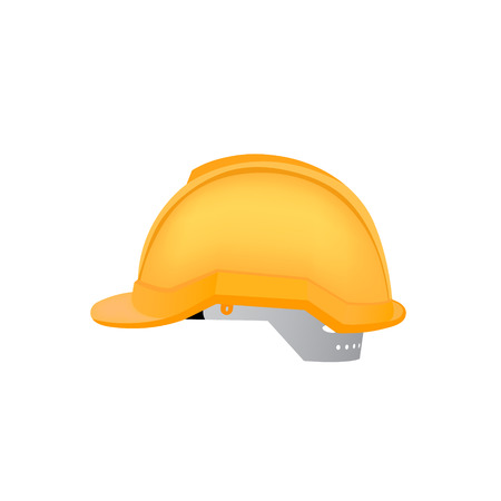 vector illustration of hardhat against white backgroundのイラスト素材