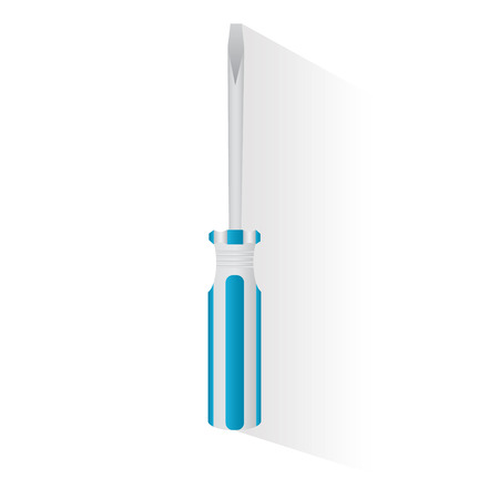 screwdriver isolated over white background. vectorのイラスト素材
