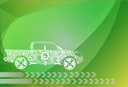 concept, symbolizing the car as a mechanismのイラスト素材