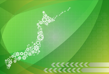 High detailed vector map - Japanのイラスト素材