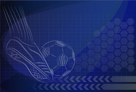 Vector Football backgroundのイラスト素材