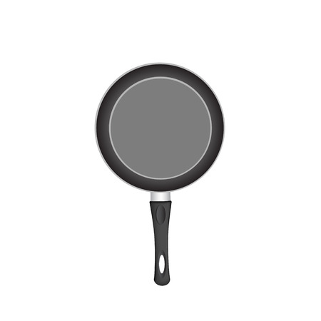 frying pan vector illustration isolated on white backgroundのイラスト素材