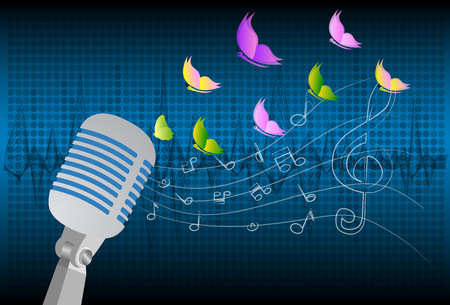 Microphone. Vector illustration.のイラスト素材