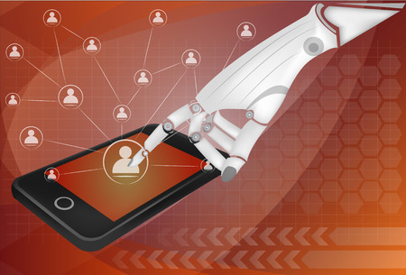 social network, communication in the global smart phone networksのイラスト素材