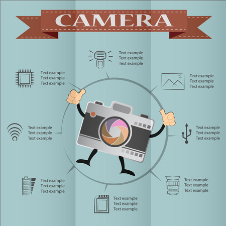 camera and Video icons ,Illustration eps 10のイラスト素材
