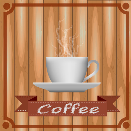 Cup of coffee, vector illustrationのイラスト素材