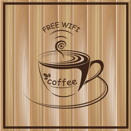 Internet cafe poster design, vector illustrationのイラスト素材