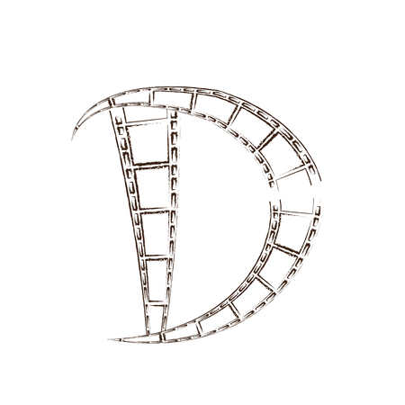 Filmstrip fontのイラスト素材