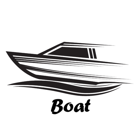 boat sign - vector illustrationのイラスト素材