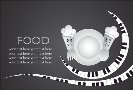 Creative Music and Restaurant icon abstract design vector template. Corporate business creative symbol.Vector illustrationのイラスト素材